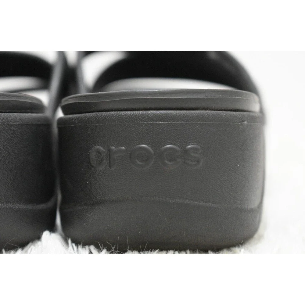 Crocs Getaway Sandal Women's Size 13 Black Triple Strap Slides Casual Shoe Flat